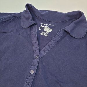 Just My Size Navy Tunic Knit Top, Size 4X